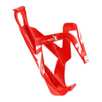 ELITE CUSTOM RACE X BOTTLE CAGE - RED GLOSSY/WHITE
