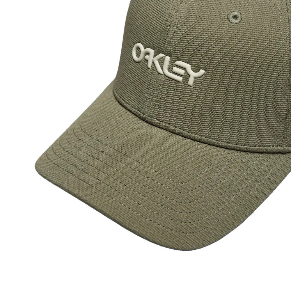 OAKLEY 6 Panel Stretch Metallic Hat - Deep Olive/Mist