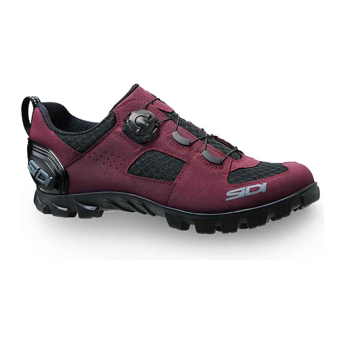 SIDI MTB Turbo Gravel Cycling Shoes - Burgundy / Black