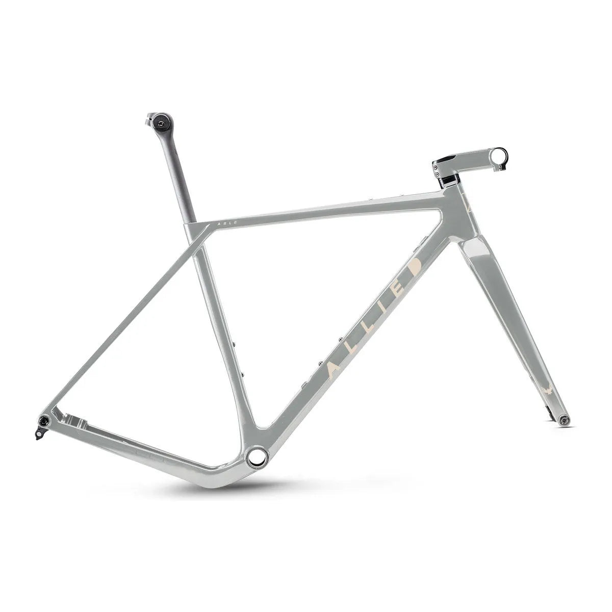 ALLIED ABLE Carbon Gravel Frameset - Dove Grey