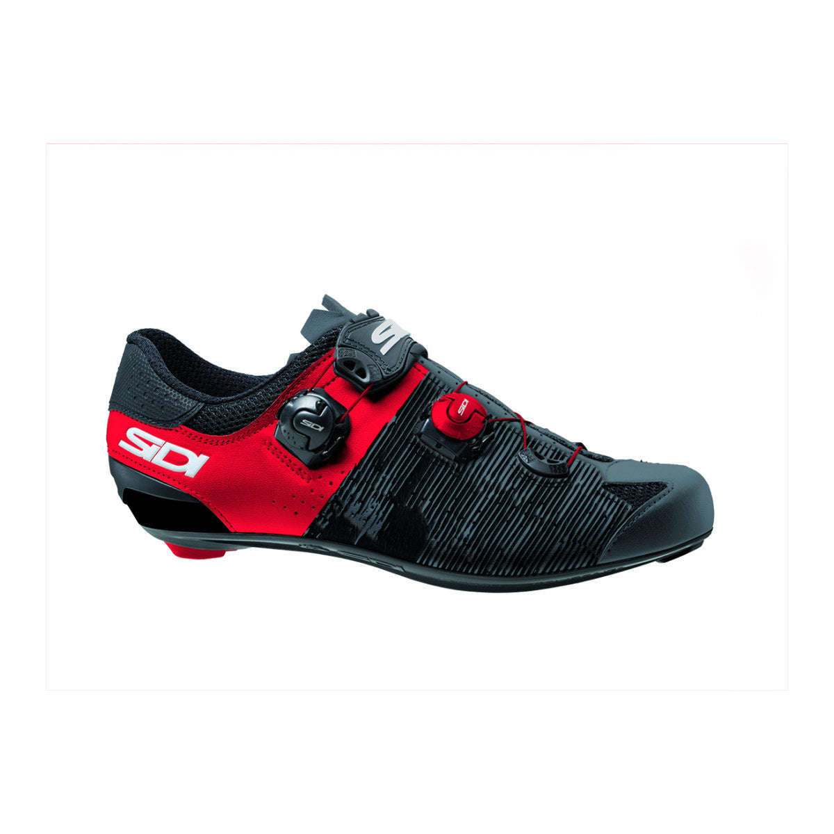 SIDI Genius 10 Road Cycling Shoes - Anthracite / Red