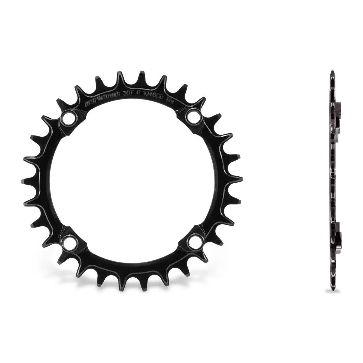 GARBARUK Round Chainring 104 BCD - BLACK