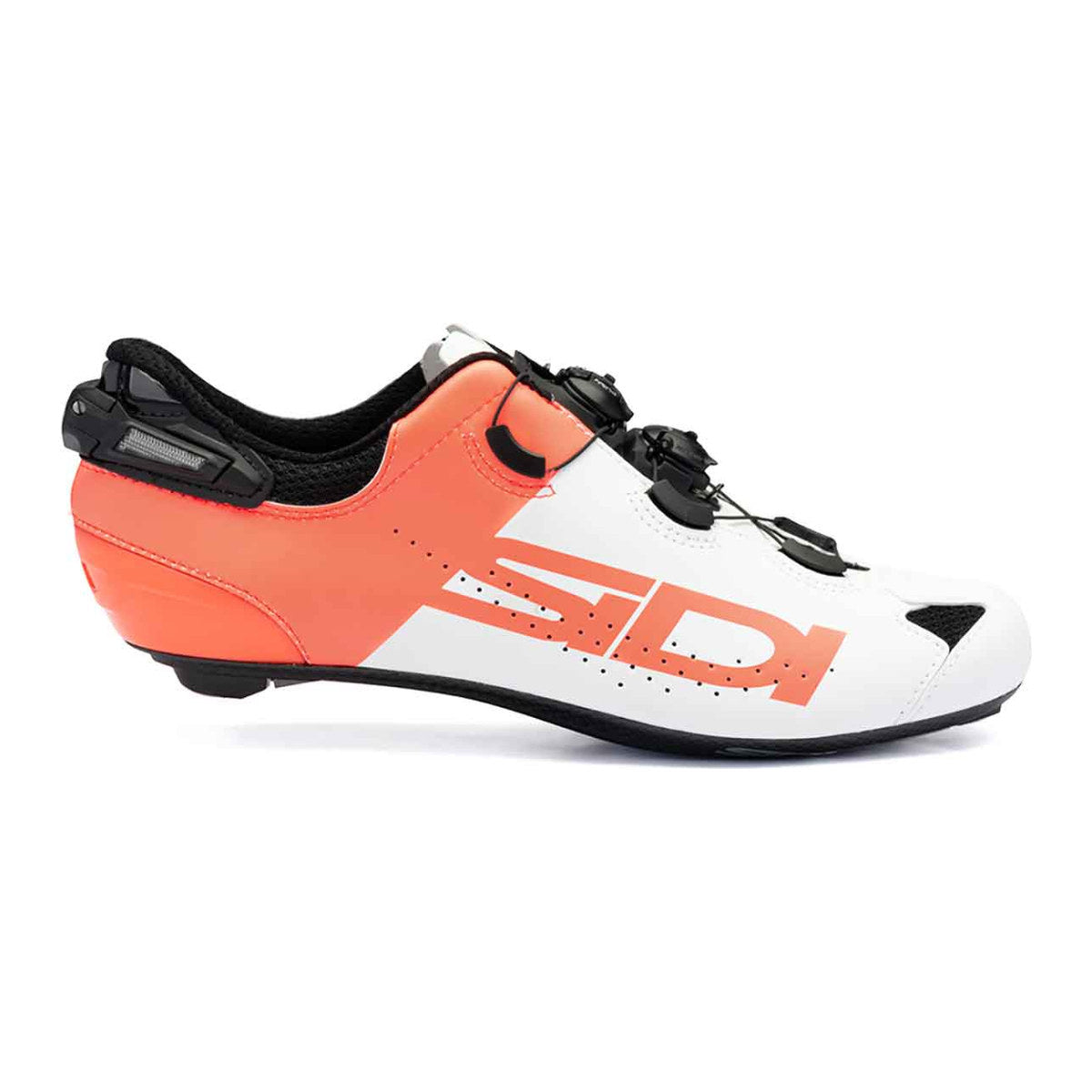 SIDI Shot 2S Pro Road Cycling Shoes - White / Coral