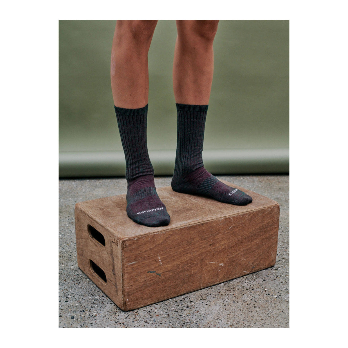 PAS NORMAL STUDIOS Escapism Melange Socks - Burgundy