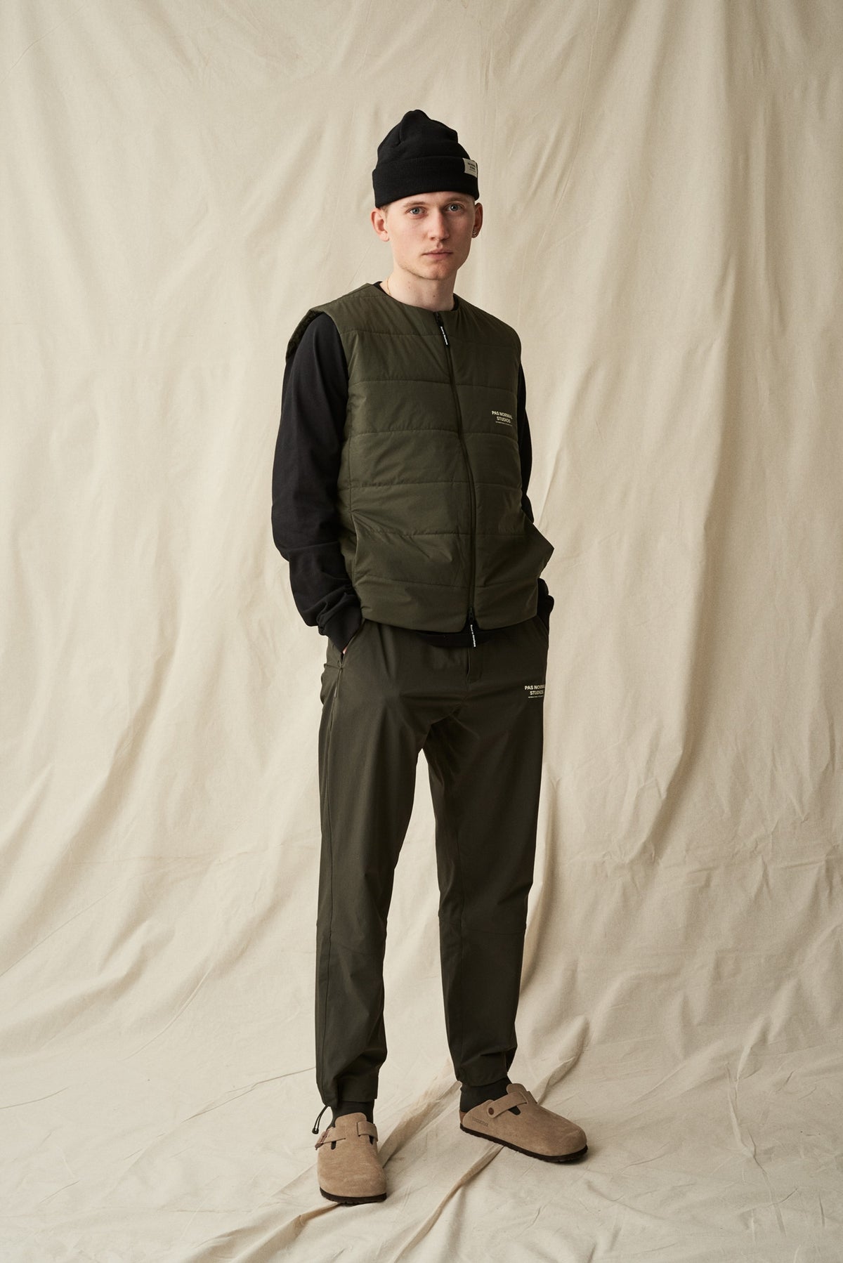 PAS NORMAL STUDIOS Off-Race Thermal Gilet - Dark Olive