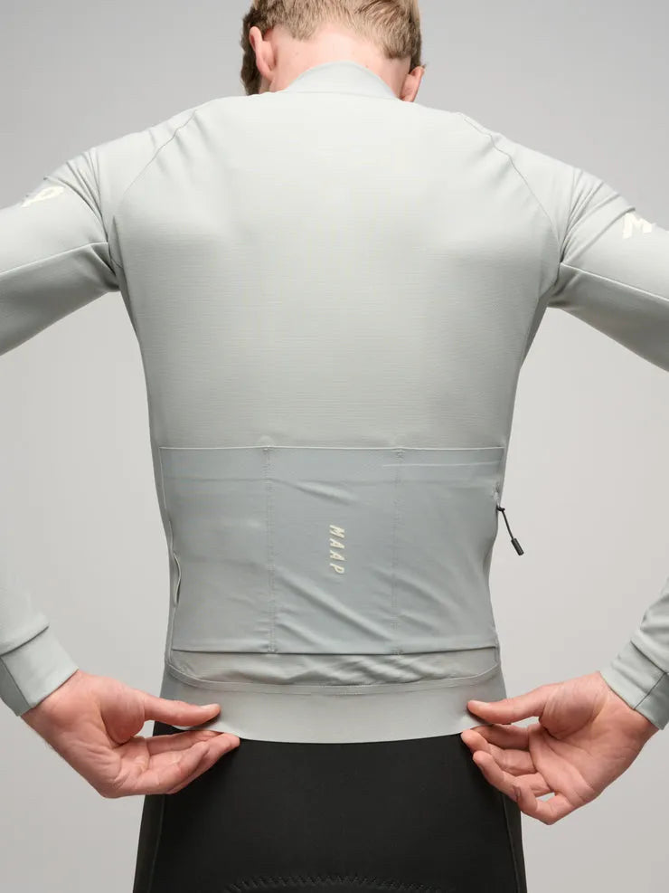 MAAP Y09 Aeon Winter Thermal Long Sleeve Jersey - GREYSTONE