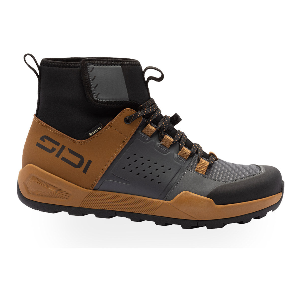 SIDI Atomus Mid GTX Gravel Cycling Shoes - Brown / Grey