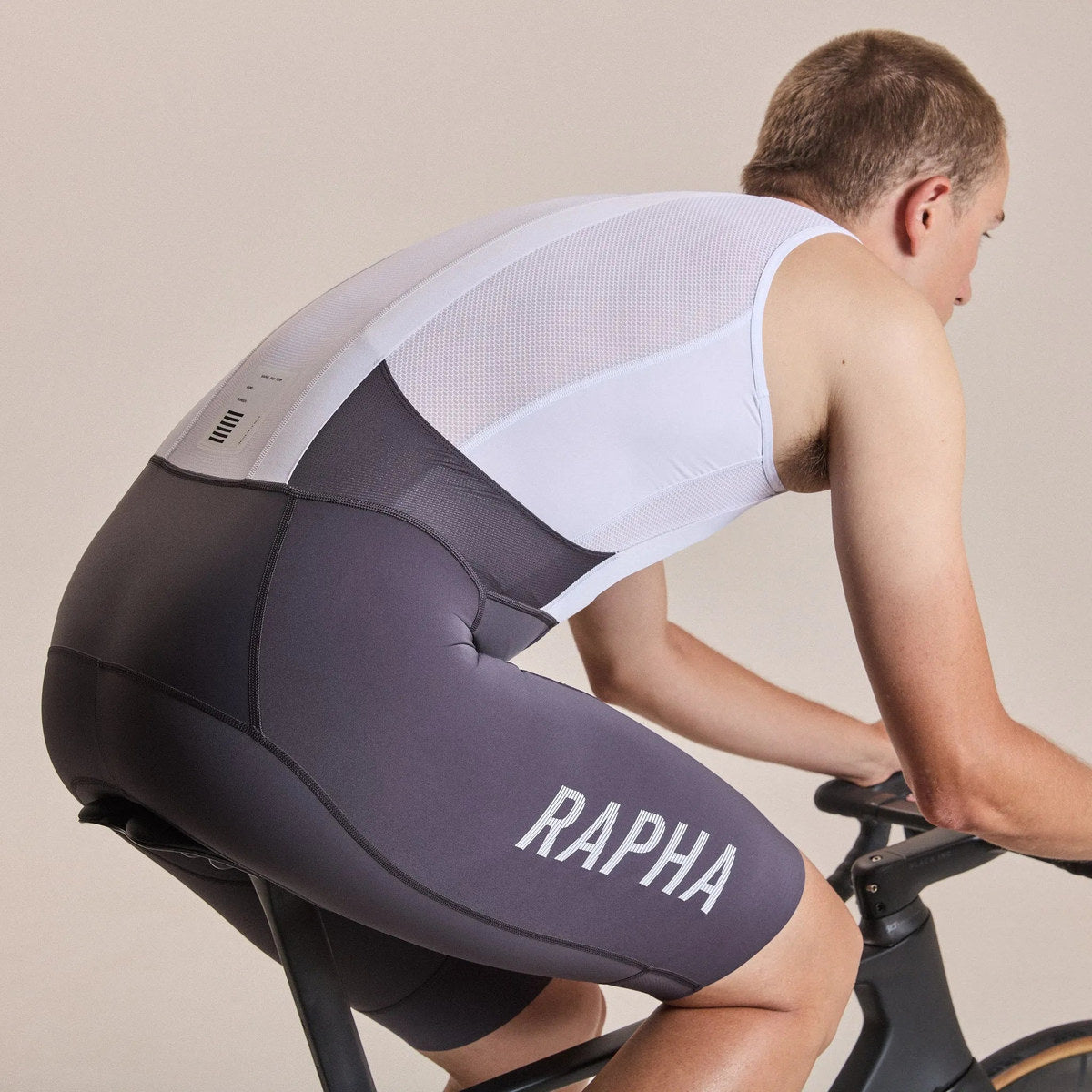 RAPHA PRO TEAM BIB SHORTS III - IRON GREY/WHITE