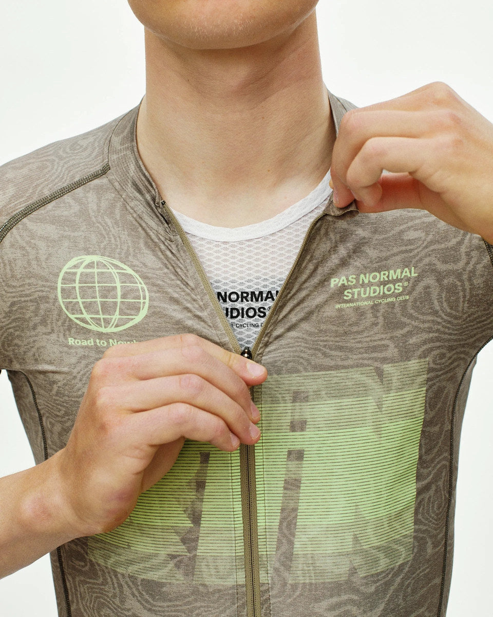 PAS NORMAL STUDIOS Mechanism Logo Jersey - AOP RTN Earth