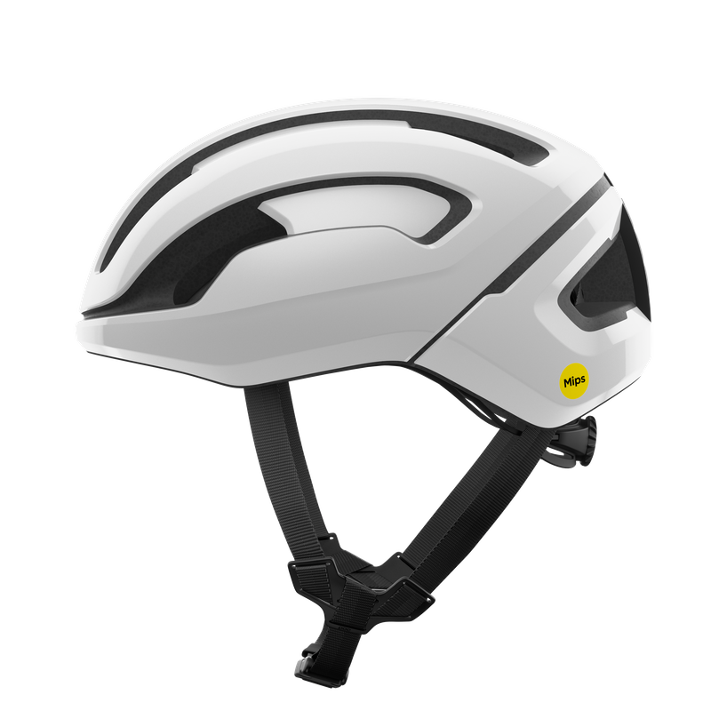weißer fahrradhelm POC Omne Air MIPS Fahrradhelm - Hydrogen Weiß Polished