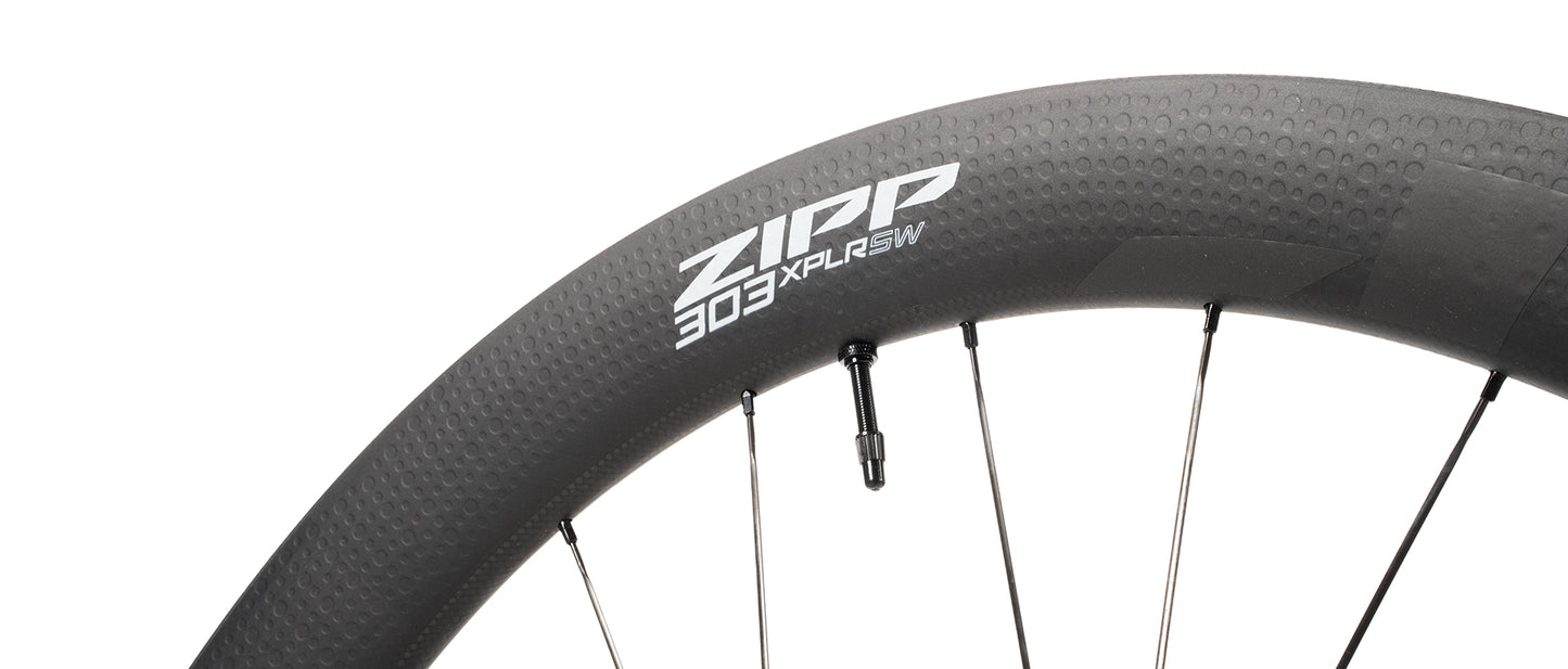 ZIPP 303 XPLR SW Tubeless Disc Rear Wheel - Carbon Black