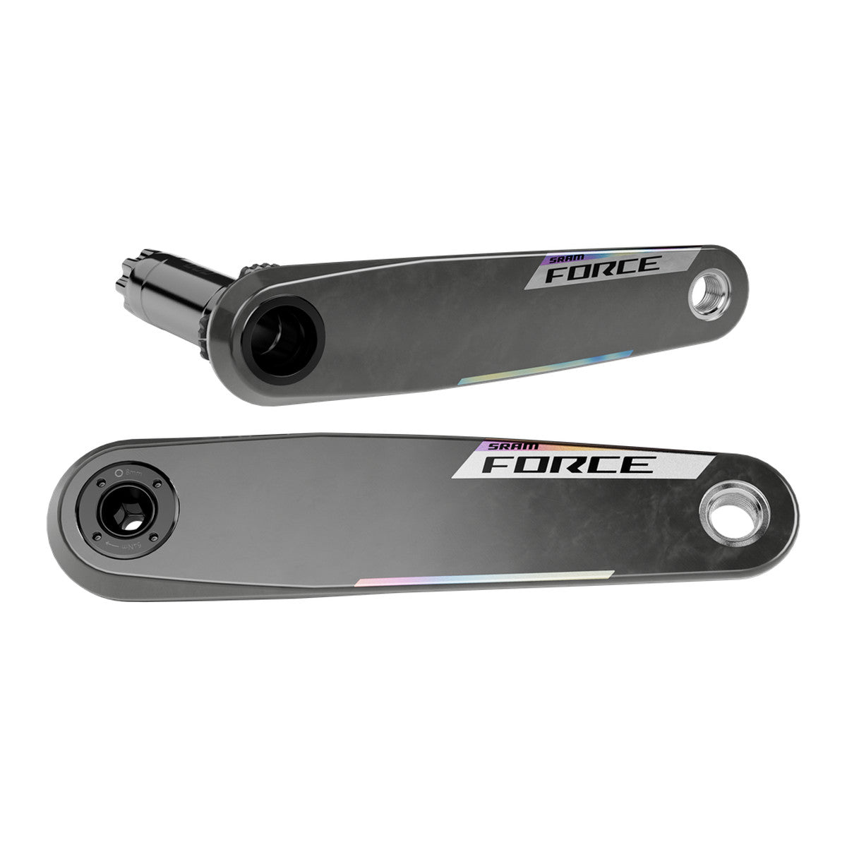 SRAM FORCE E1 AXS Crankarm Assembly DUB Wide - Black/Silver