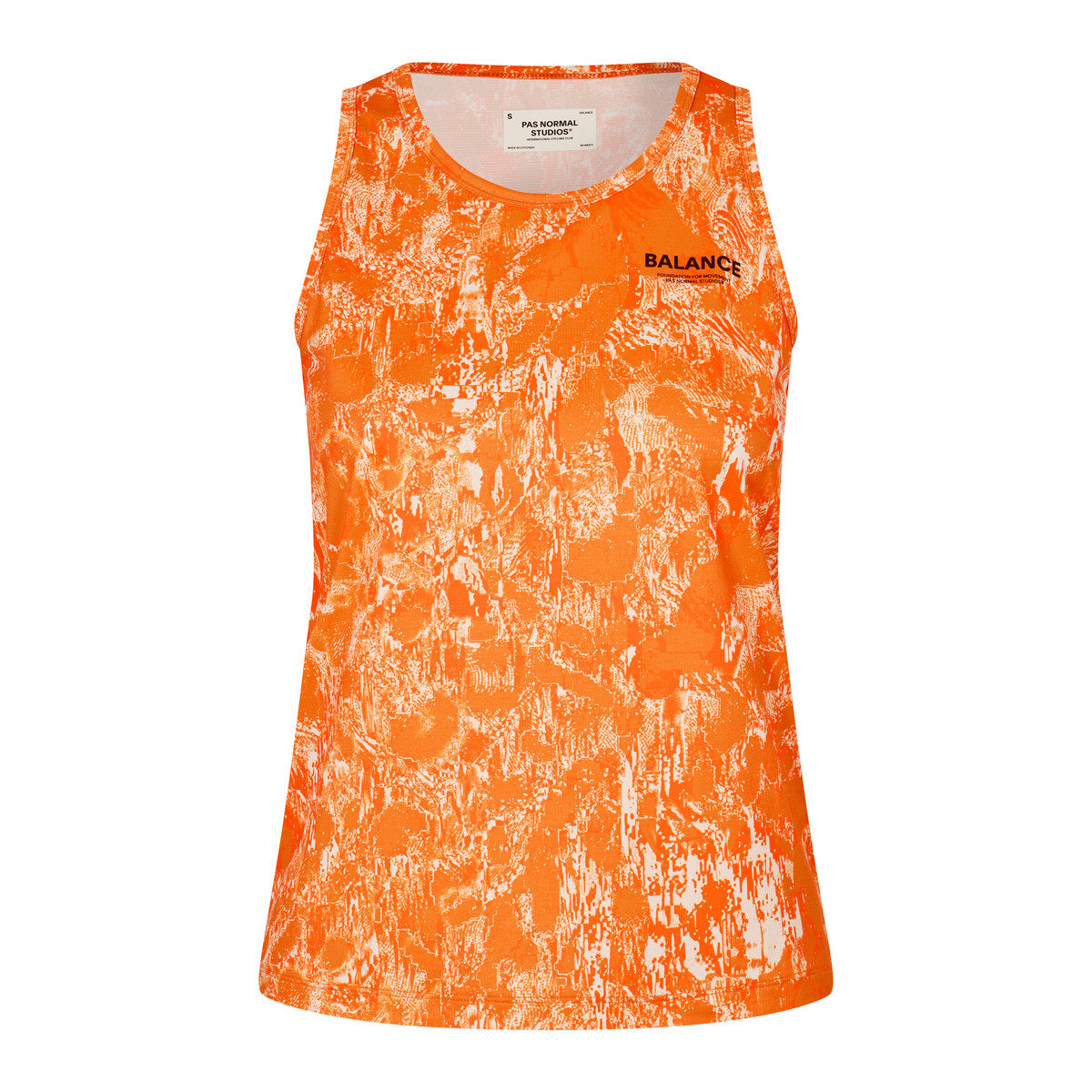 PAS NORMAL STUDIOS Women's Balance Singlet - Orange AOP