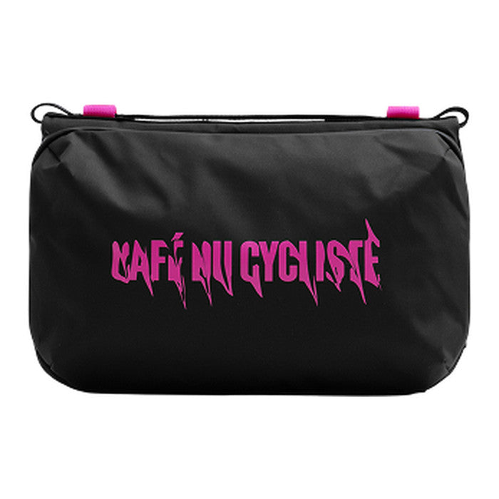 CAFÉ DU CYCLISTE Topologie Large Bottle Sacoche - Black Fuchsia