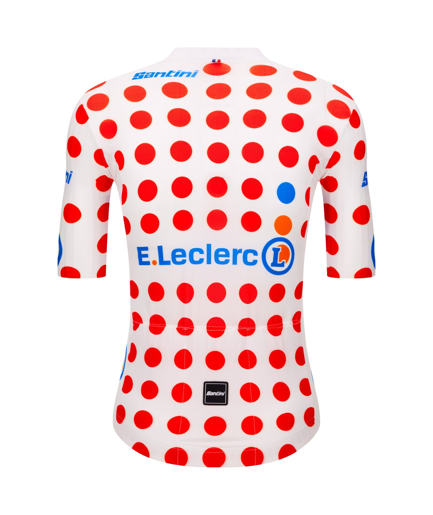 SANTINI Tour De France Official Polka Dot Maglia ciclismo - Bianco/Red/Blue