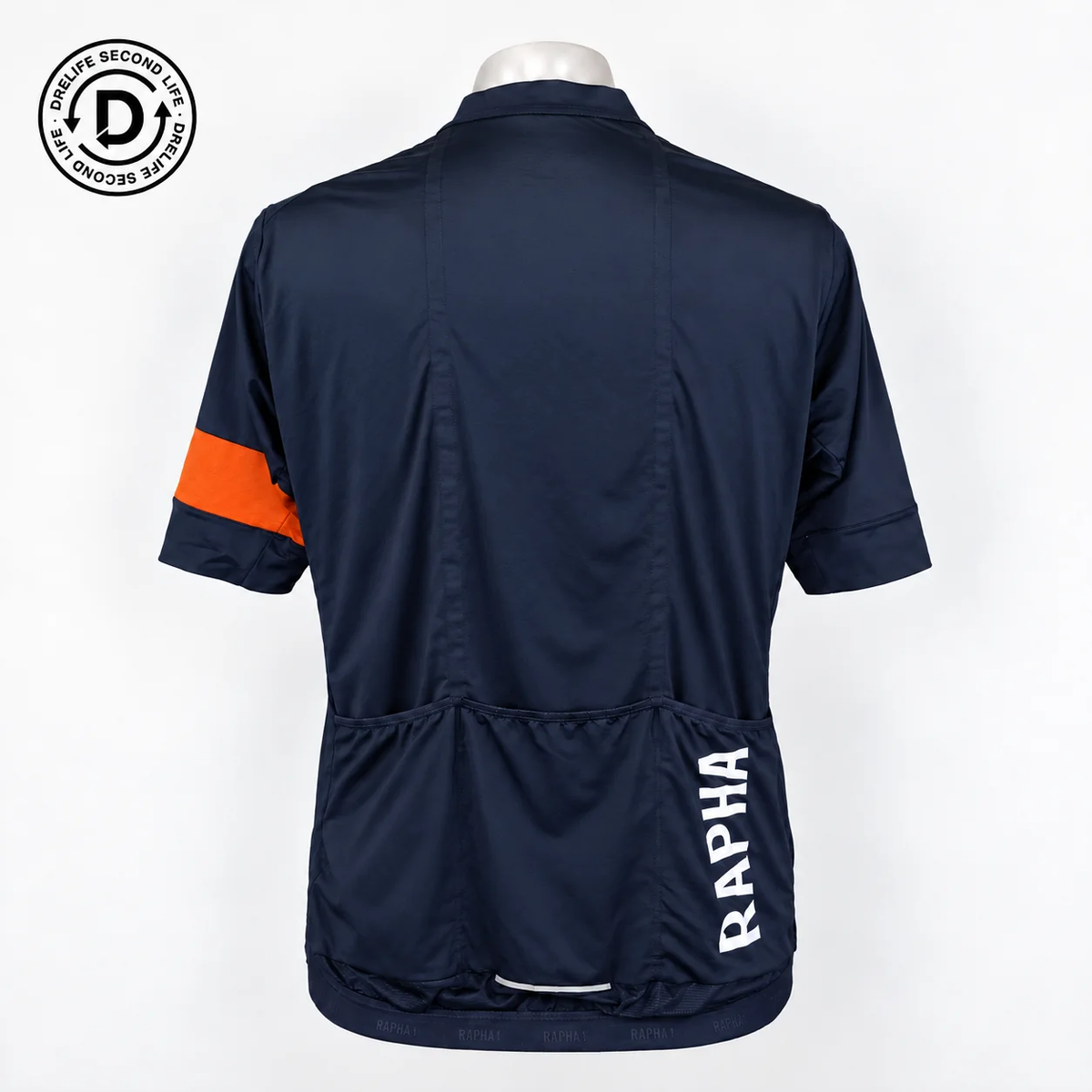 Rapha Pro Team Training Jersey - Navy / Orange (Second life) — rear view