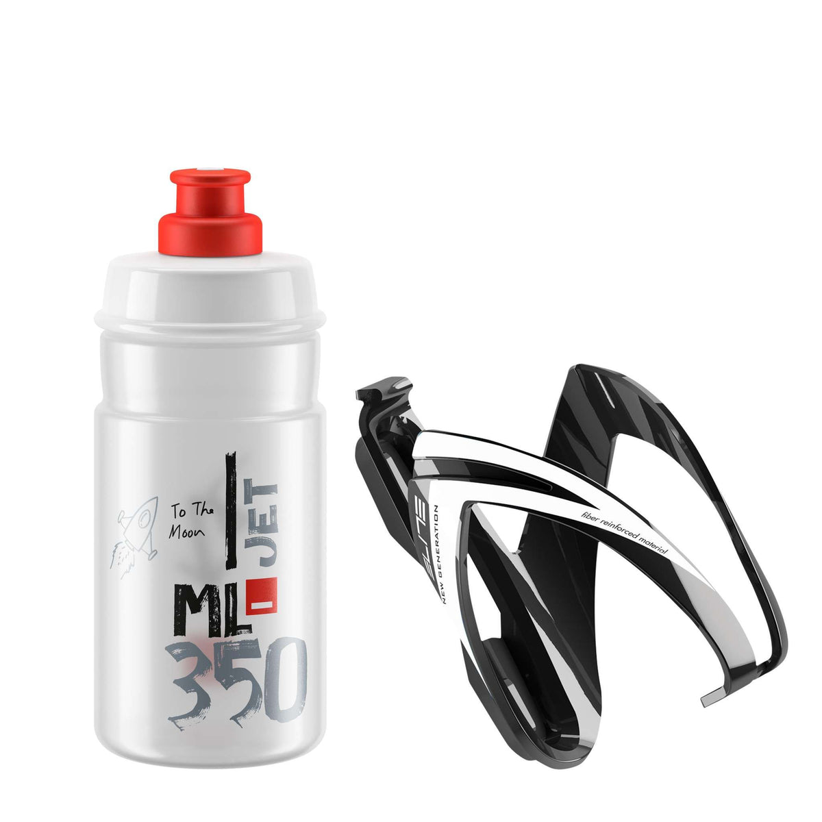 ELITE KIT BIDON CEO + BOTTLE JET - CLEAR/RED
