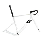 3T Exploro Racemax Italia Integrale Gravel Frameset - Bianco-Framesets-