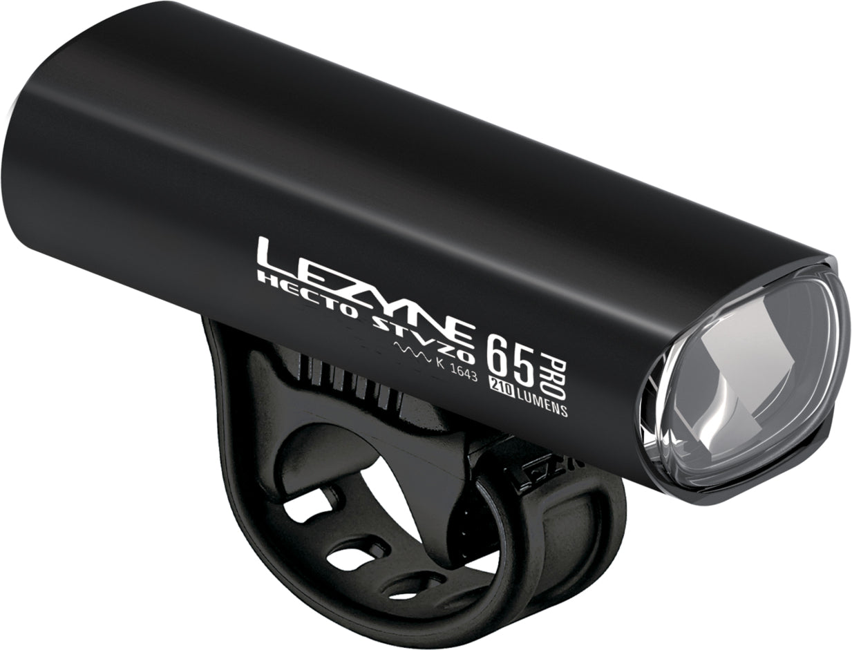 LEZYNE HECTO DRIVE PRO 65 STVZO Front LIGHT - BLACK/GLOSSY/WHITE