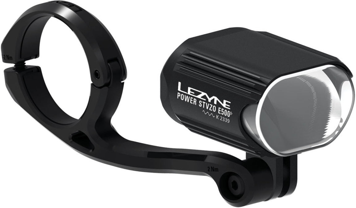 LEZYNE POWER STVZO E500+ Llum davantera - MATTE Negre/Blanc