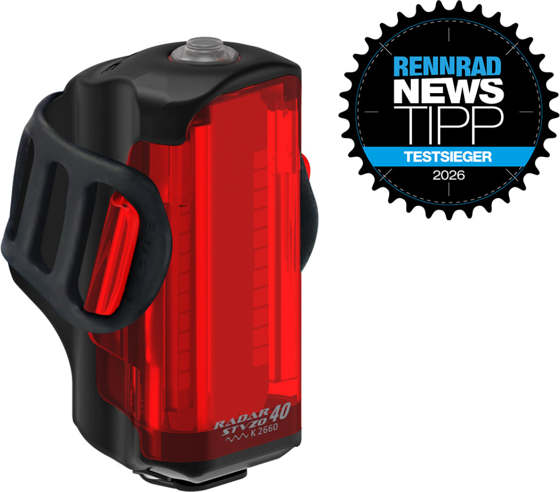 LEZYNE RADAR STVZO REAR LIGHT - Red