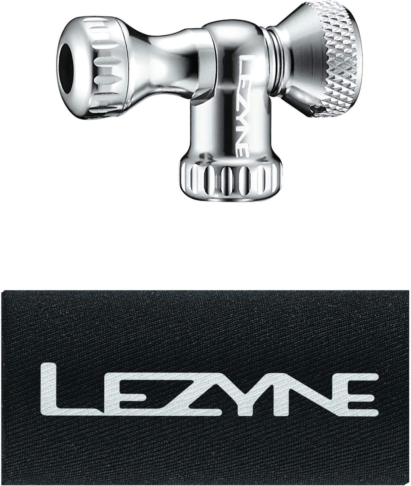 LEZYNE CONTROL DRIVE CNC CO2 PUMP HEAD - SILVER/GLOSSY