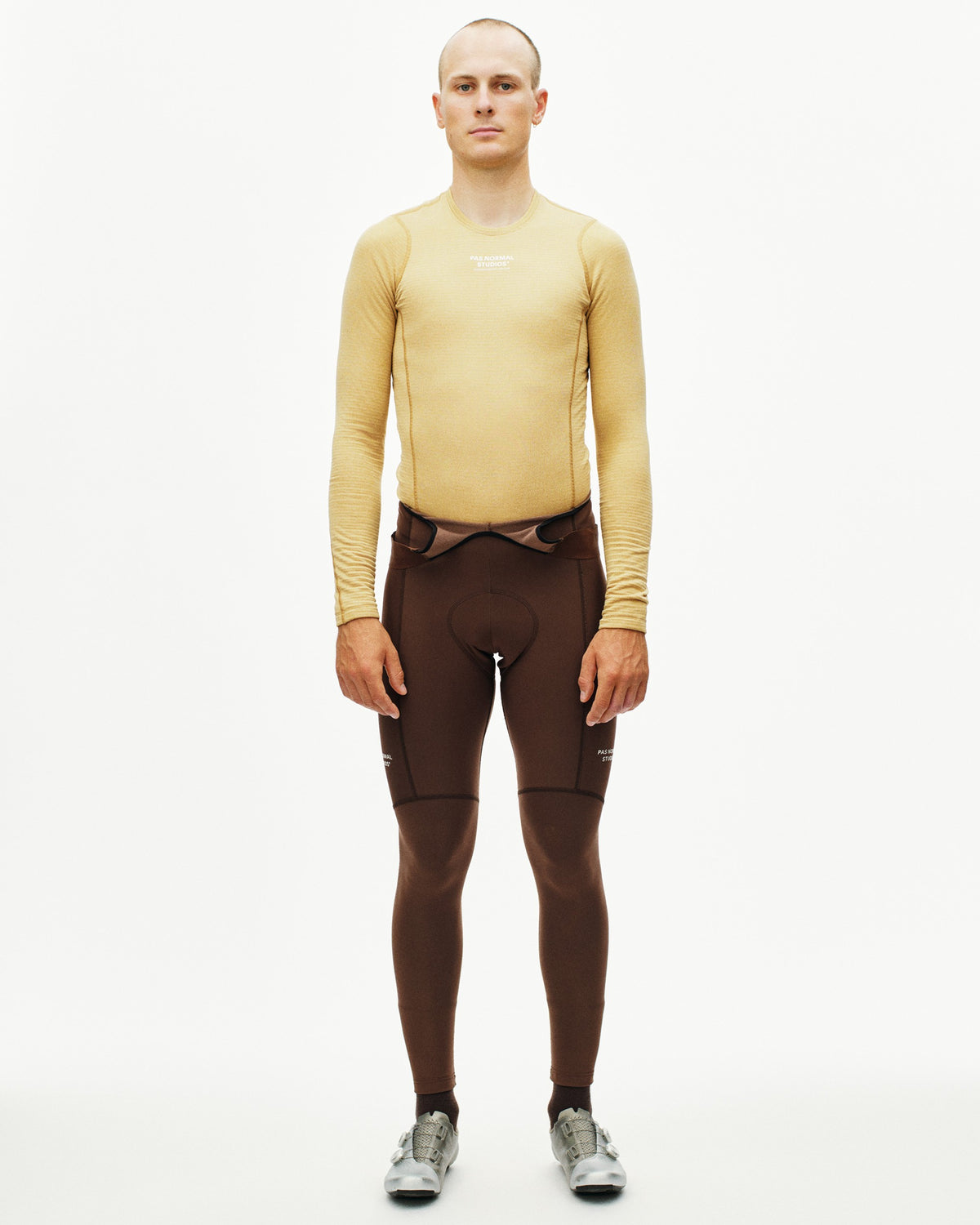 PAS NORMAL STUDIOS Men Thermal Long Sleeve Base Layer - Camel