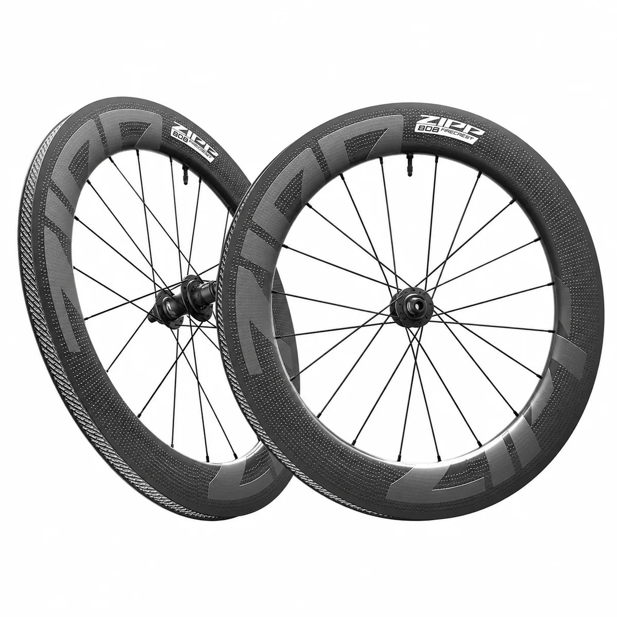 ZIPP 808 Firecrest Tubeless Disc front and rear wheelset