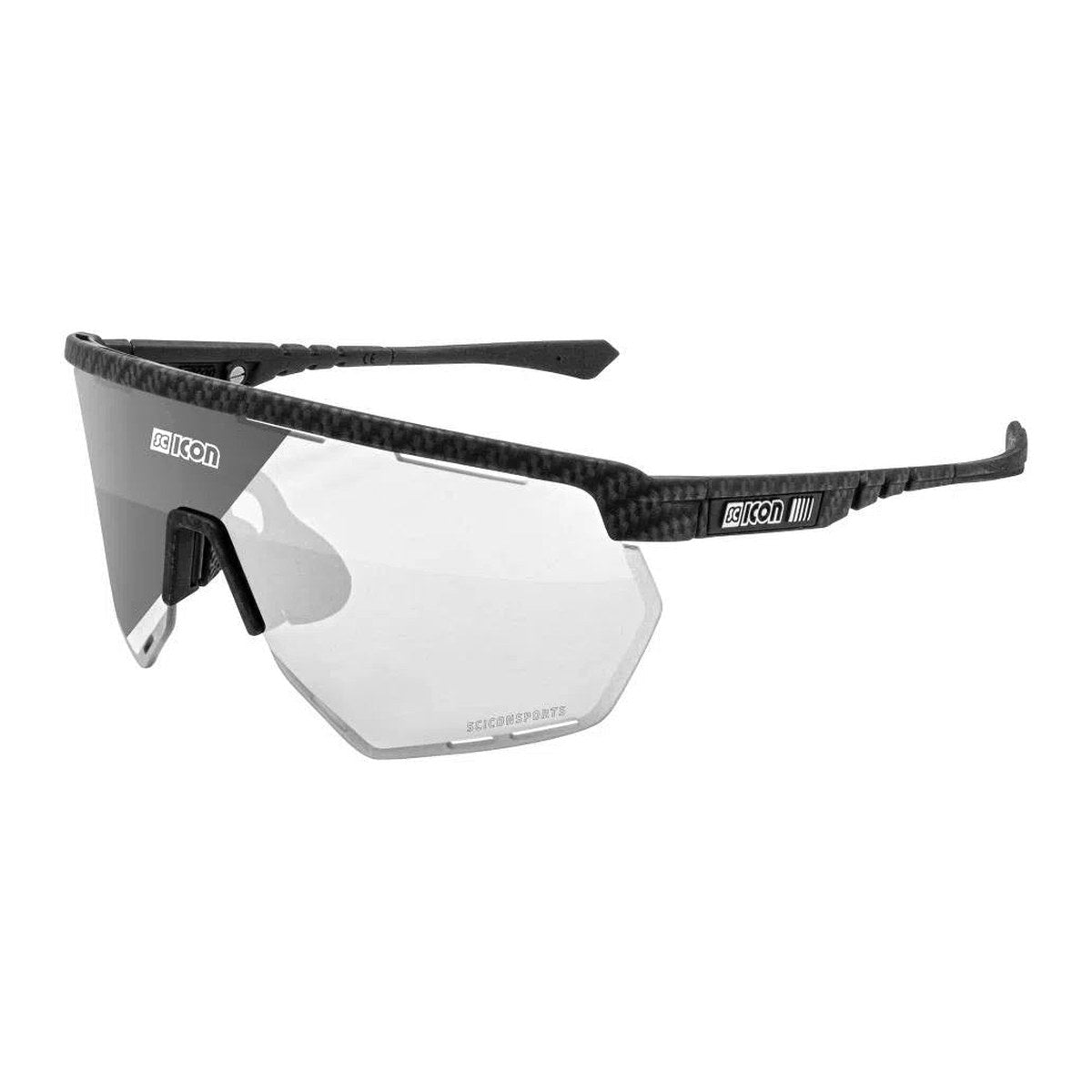 SCICON AEROWING CARBON MATT Sunglasses - PHOTOCHROMIC SILVER MIRROR LENS