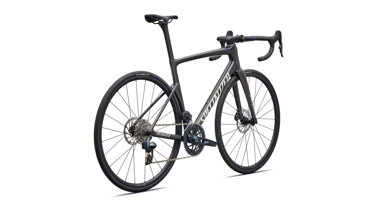 SPECIALIZED TARMAC SL9 COMP ROAD BIKE SRAM RIVAL AXS - GLOSS CHARCOAL TINT / DOLOMITE METALLIC