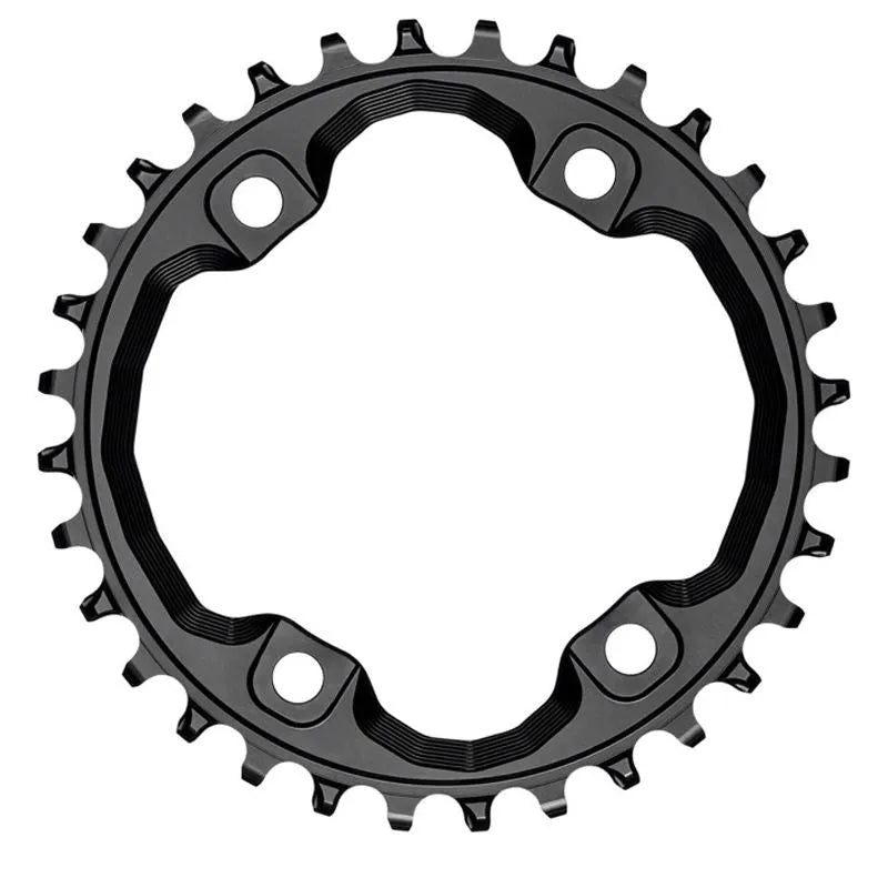 ABSOLUTE BLACK CHAINRING 96 BCD 4 Arms Asymetric SHIMANO XT M8000 Alloy - Black bolts included