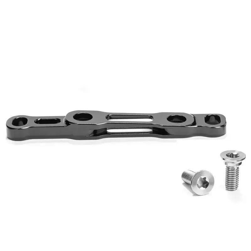 ABSOLUTE BLACK Front flat mount brake caliper adapter SRAM 140/160 MM TITANIUM BOLTS 729131VAR - Black