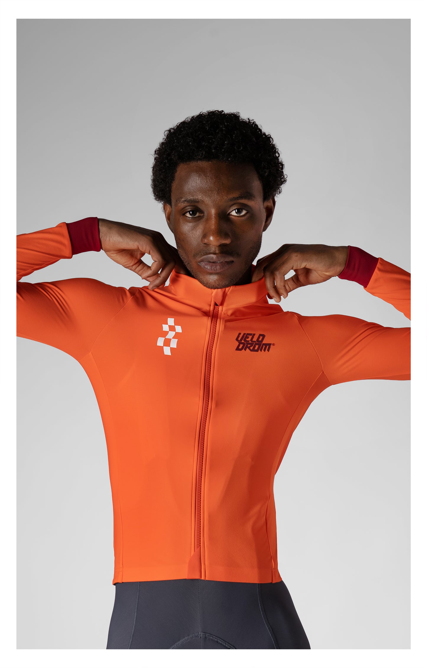 VELODROM RaceDay 3.0 Thermal Xperiment Fietsshirt lange mouwen - Vivid Orange