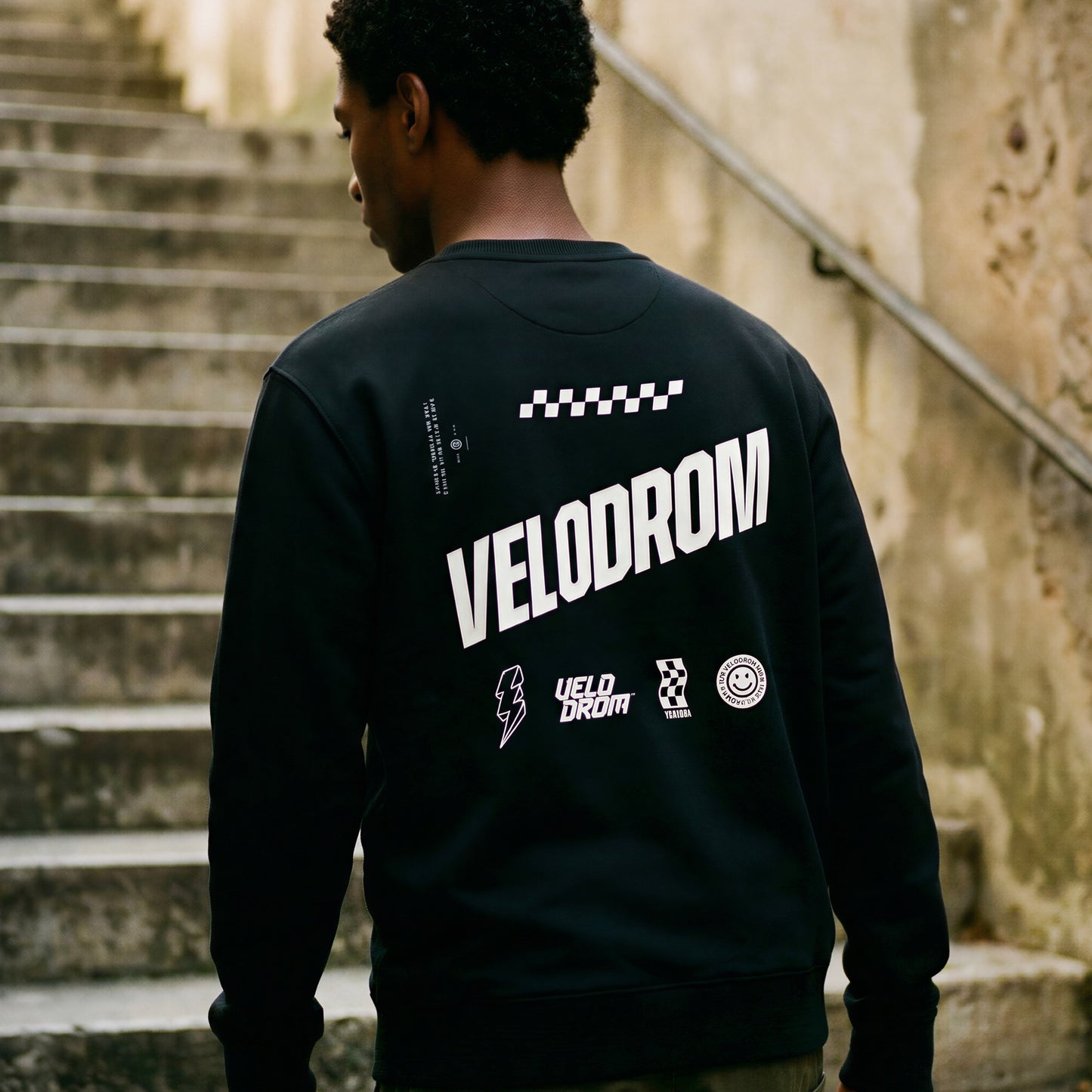 VELODROM Raceday Self Funded Sweatshirt - Black/White