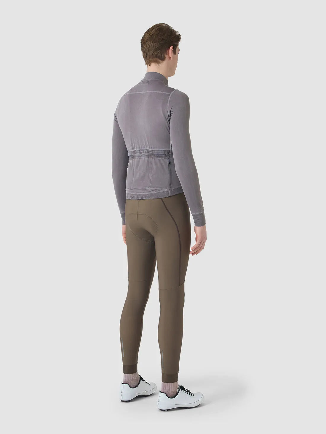 CAFE DU CYCLISTE Charlie Long Sleeve Brushed Jersey - Cold Dye Charcoal