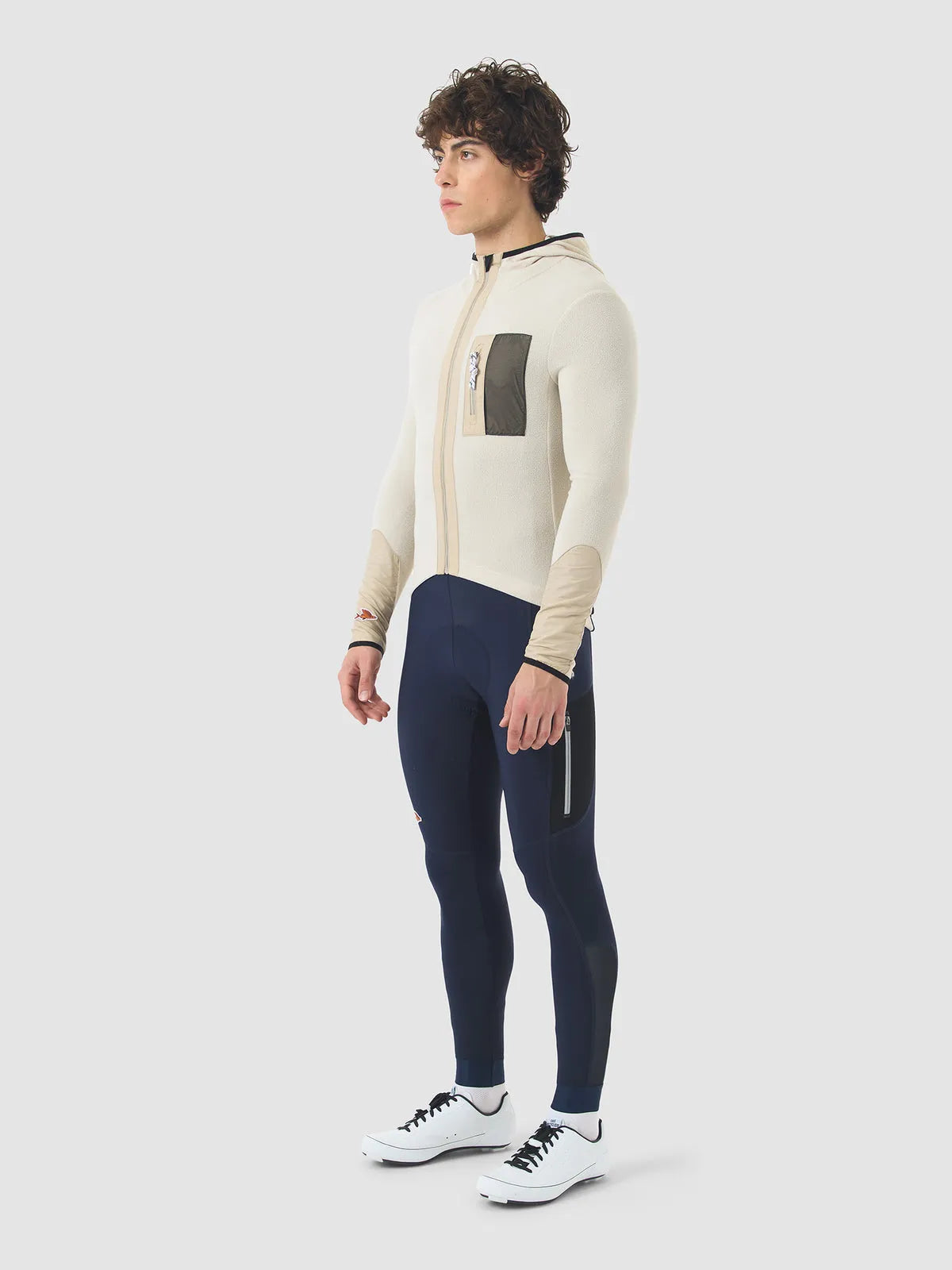 CAFE DU CYCLISTE Ingrid Men's Microfleece Jersey - Pearl Grey