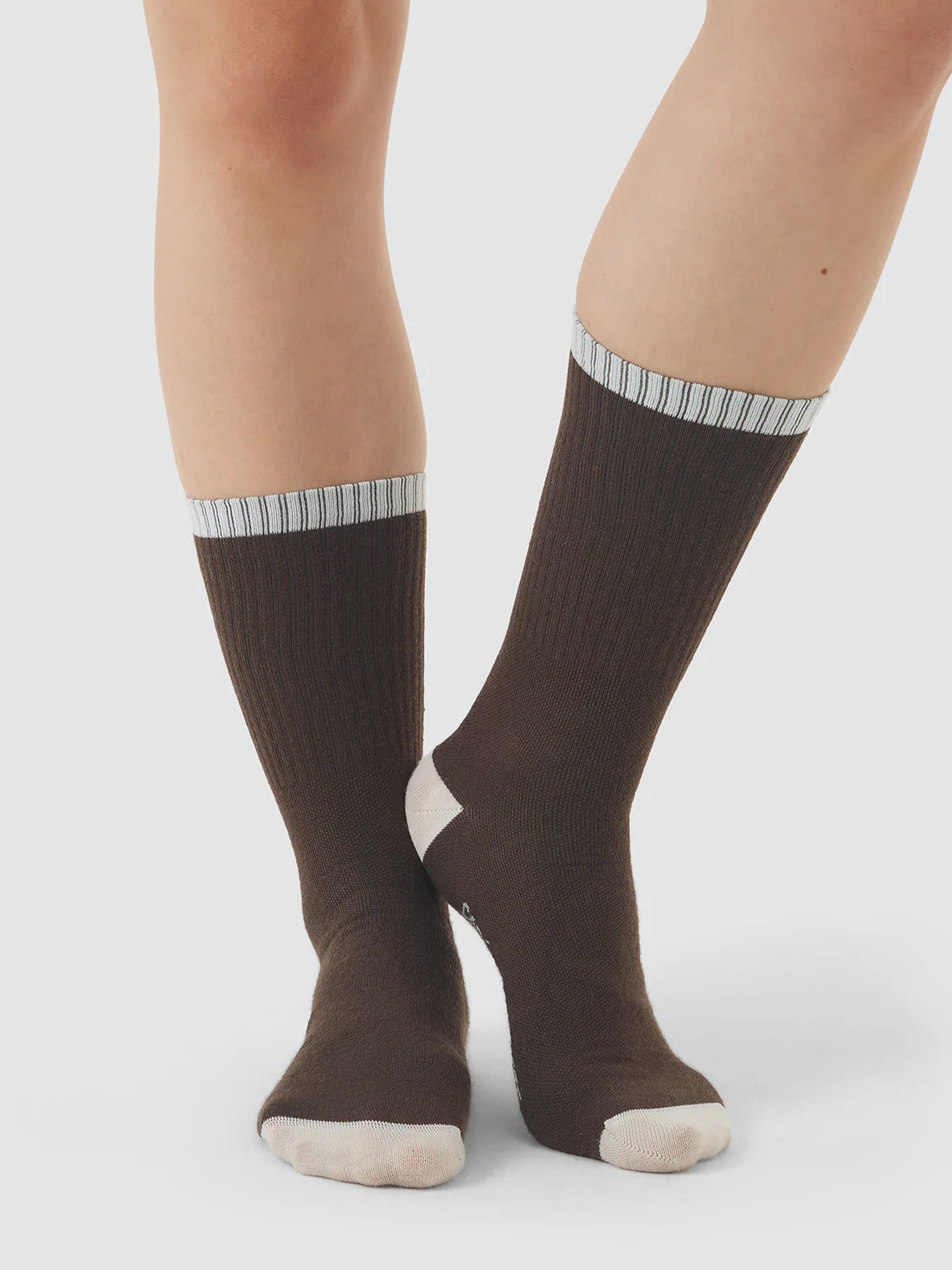 CAFE DU CYCLISTE Motto Cycling Socks - Chocolate