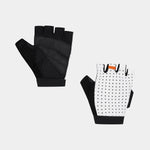 CAFE DU CYCLISTE Summer Mitts Unisex Cycling Gloves - White