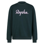 RAPHA HEAVYWEIGHT COTTON Dessuadora - FOREST GREEN/LIGHT QUARTZ