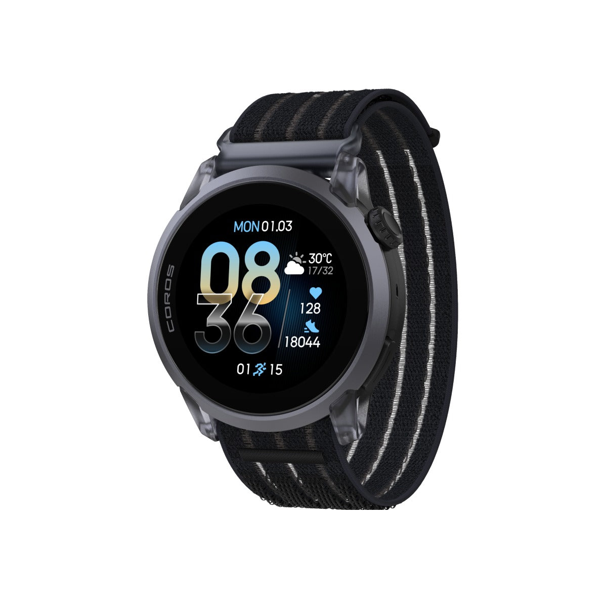 COROS PACE 4 ALUMINIUM GPS SPORT WATCH NYLON - BLACK CRYSTAL