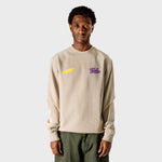 VELODROM Raceday Sweatshirt - Beige/Yellow/Purple