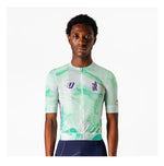 VELODROM Raceday Txtr 3.0 Fietsshirt - Light Green Wit