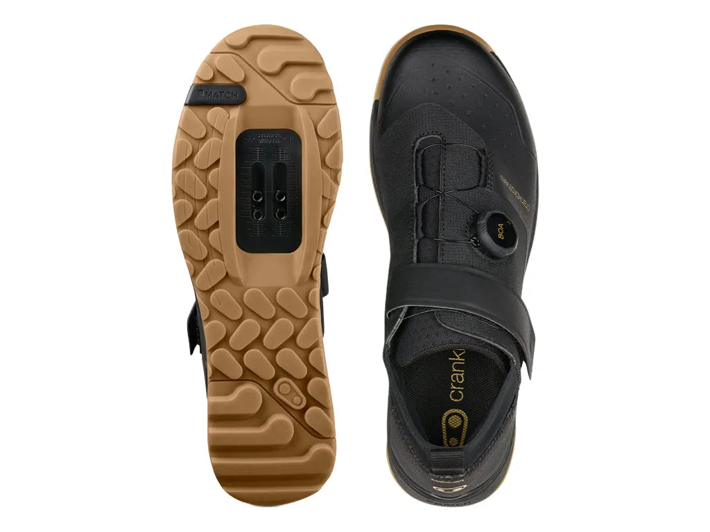 CRANK BROTHERS MALLET TRAIL BOA Mountain Cycling Shoes - BLACK/GOLD
