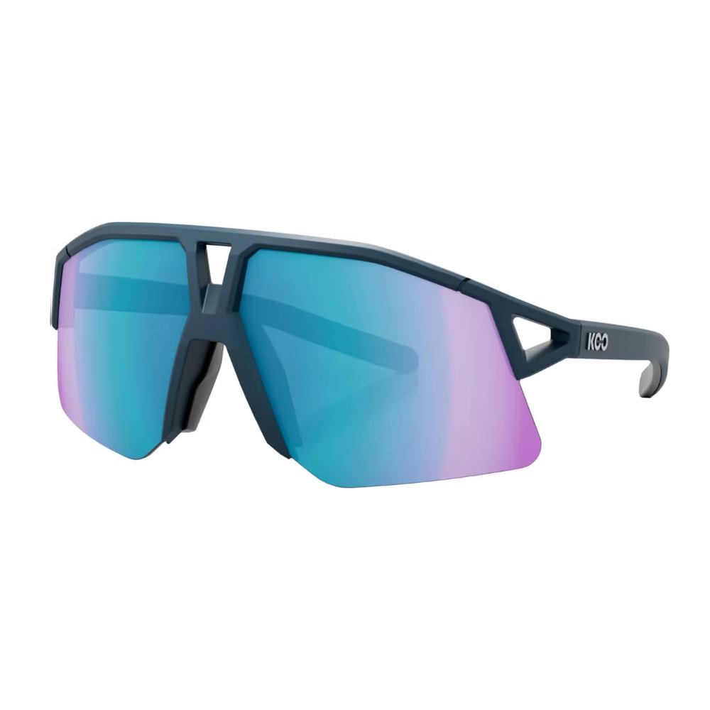 KOO HYPE Ulleres de sol - DARK BLUE MATTE/TURQUOISE