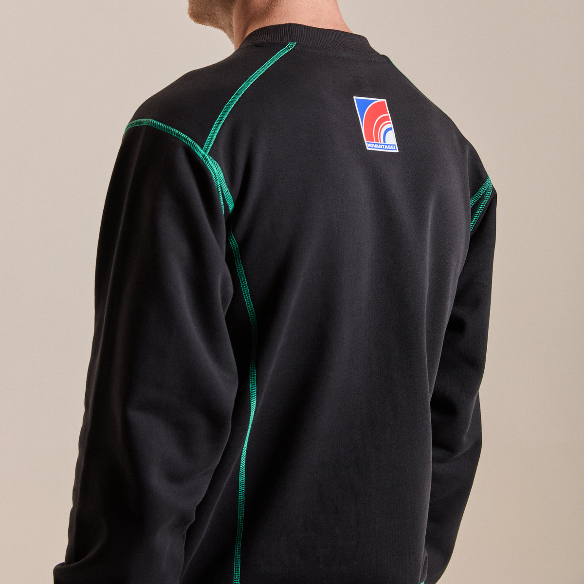 RAPHA Cotton Sweatshirt Novantasei - BFN Black/Fresh Green