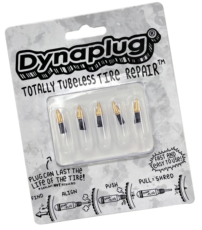 DYNAPLUG Tubeless Tire Repair Plugs for Air Road Kit - Black