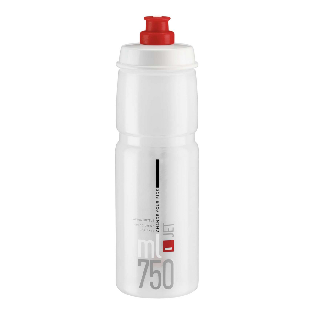 ELITE JET BIDON 750ML - CLEAR/RED
