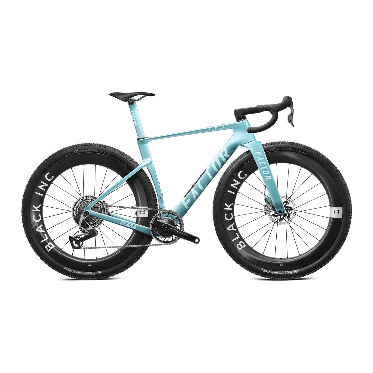 FACTOR ELARA Disc Complete Bike Gravel Sram Red XPLR AXS Power Meter - Virescent Blue