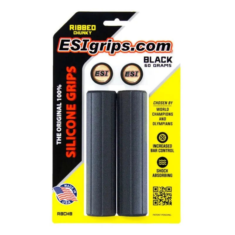 ESI Grips Ribbed Chunky 32mm - Black