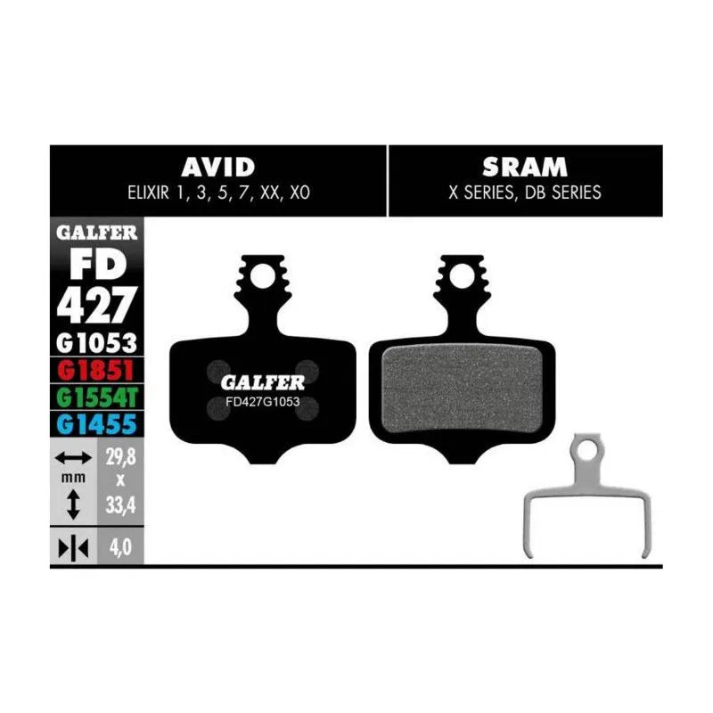 GALFER Standard Avid Elixir and SRAM X0/X7/X9/XX FD427- Black
